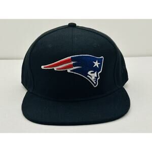 New England Patriots Ball Cap Hat New Era NFL Snapback Black Adjustable